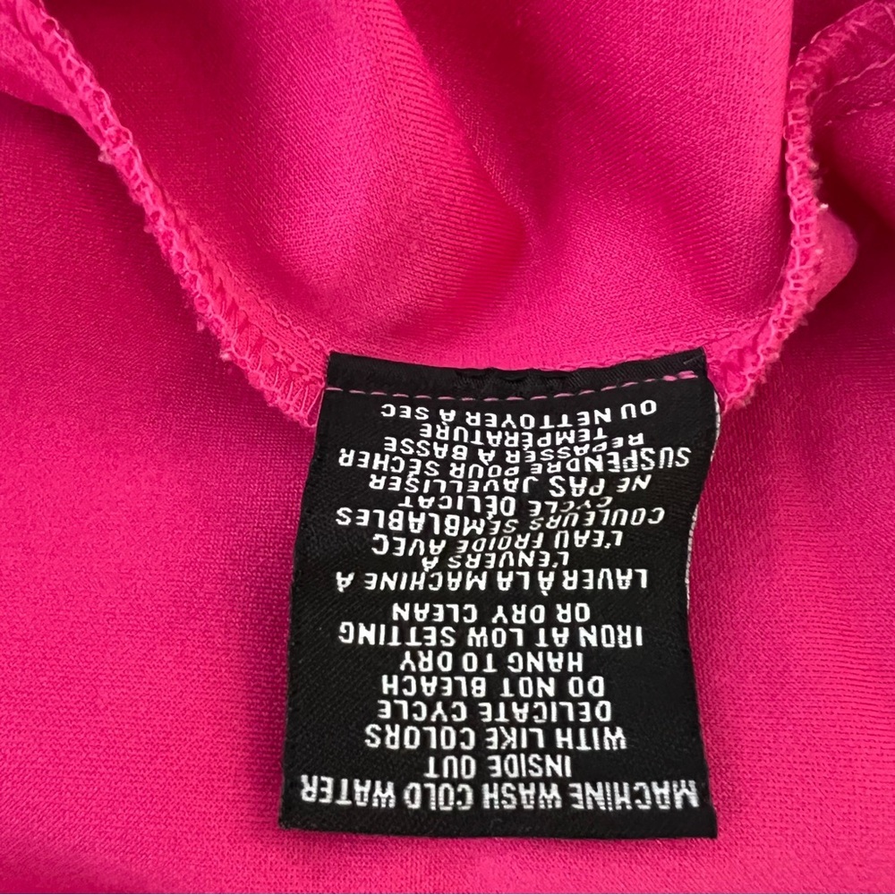 Jules and Leopold pants dressy Vibrant Pink Pants cinch bottom detail - Picture 6 of 7